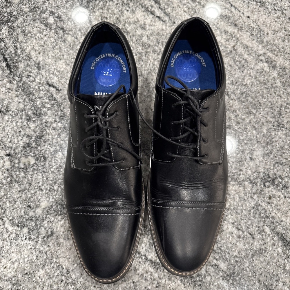 Nunn‎ Bush Men's Westfield Comfort Cap Toe Oxford  Size 13D Black 81423-001 - Picture 8 of 15